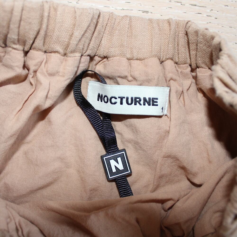 NOCTURNE -NwoT- Tiered Linen Beige Ruffle Mini Skirt | Small - Picture 4 of 8